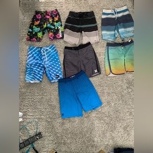 Boys 10-12 board shorts and walk shorts.